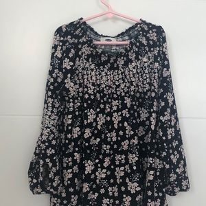 Float floral print blouse
